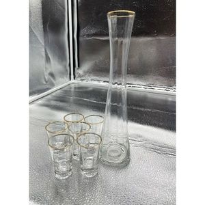 Decanter and shot glass set